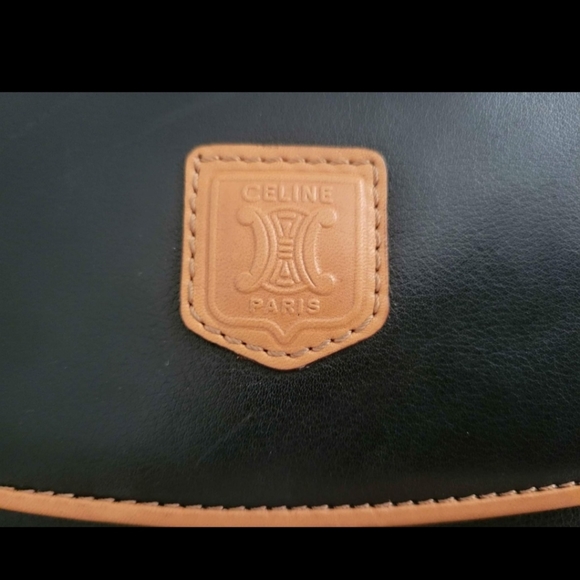 Black leather authentic Celine clutch - Picture 8 of 9